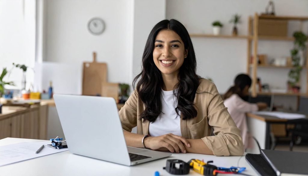 entrepreneur with rapid prototyping plans