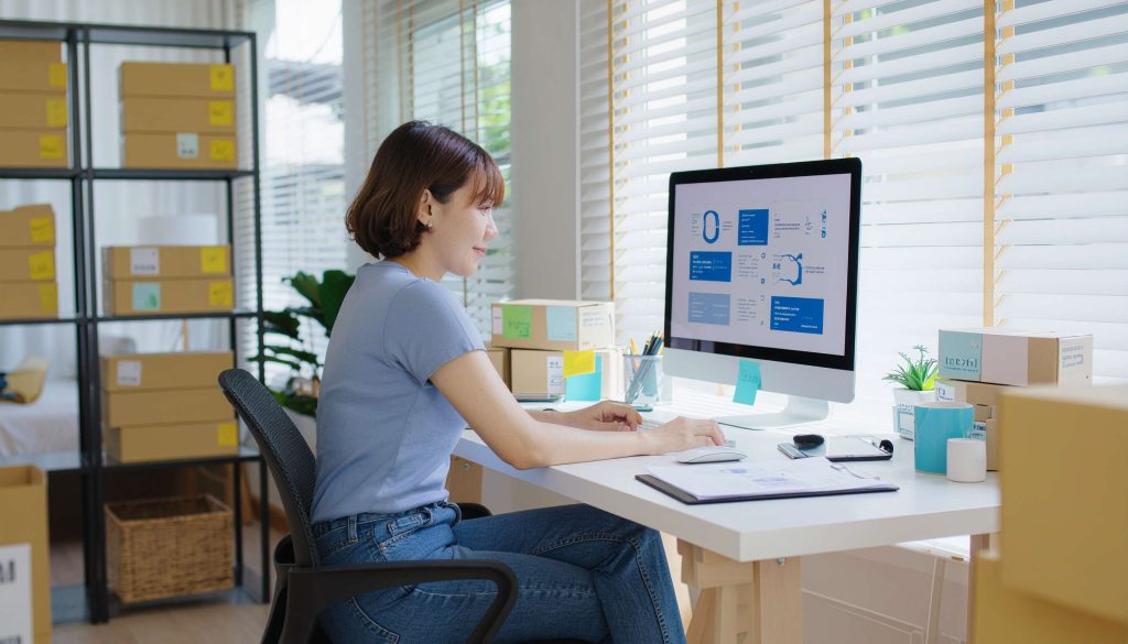 Startup Founder Working on a Prototype