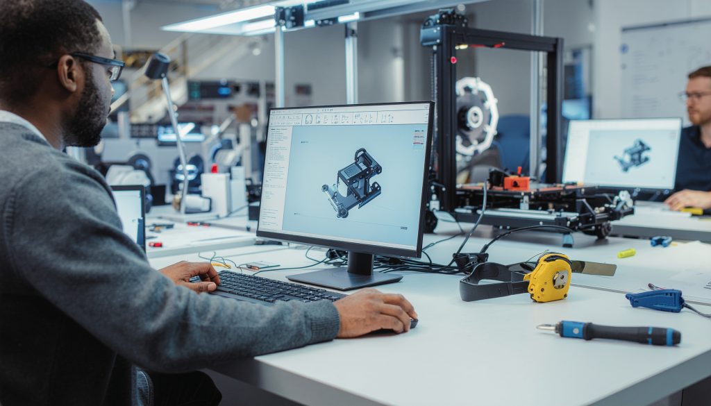 engineers assembling device