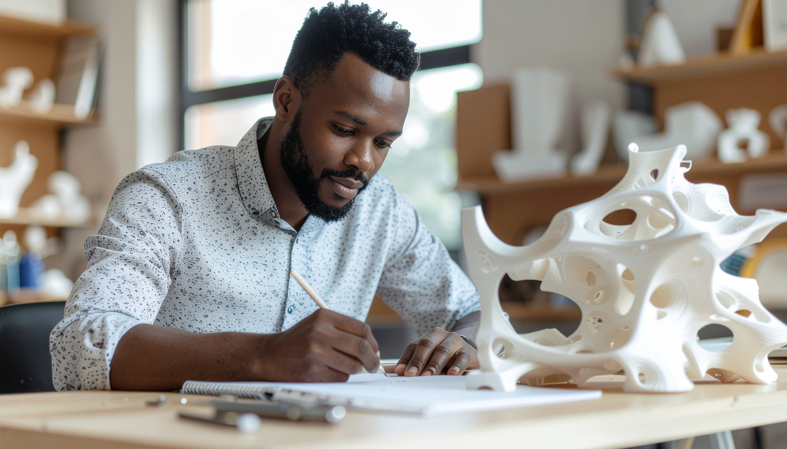 founder sketching a product idea